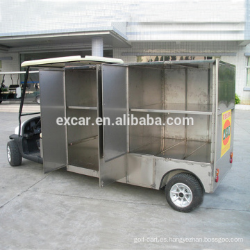 48V 1-2 asientos carrito de golf de combustible eléctrico tipo carrito de buffet a la venta